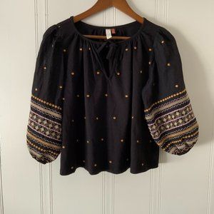 PILCRC black blouse Sz XSP